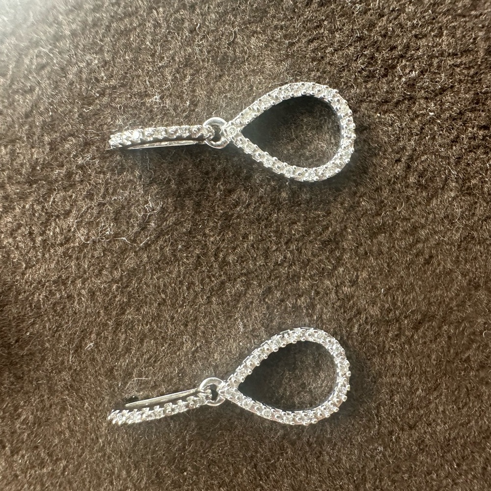 14k Diamond Teardrop Earrings